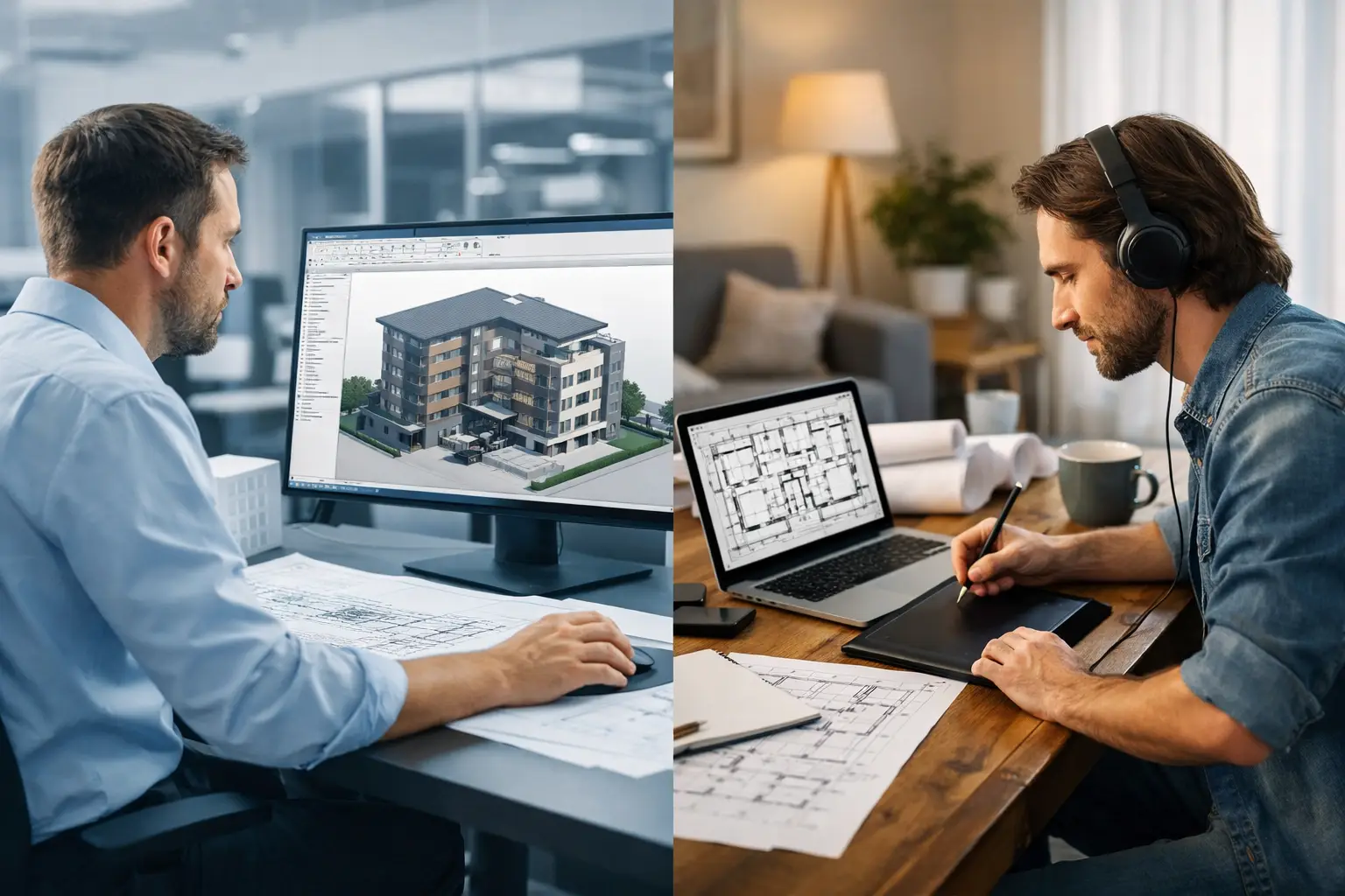 Revit Production Versus Freelance Drafting Compared